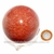 Esfera Quartzo Vermelho Natural Bola Lapidado Cod 119877