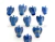 10 Anjo Pingente Pedra Quartzo Azul Pino Prateado AP1093 - comprar online