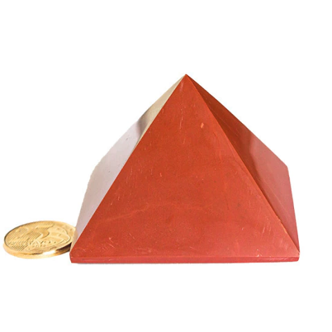 Pirâmide Jaspe Vermelho 70 a 80 mm entre 250 a 300 gr Tipo A