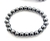 Pulseira Bolinha Pedra Hematita Rolada Fio Silicone PB1818