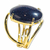 03 Anel Pedra Estrela Cabochão Oval Pequeno Dourado REFF CP9681 on internet