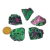 05 Rubi na Zoisita Pedra Bruto Natural 15g 2 a 4cm Classe B na internet