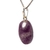 Colar Cabochão Oval Pedra Lepidolita Roxa 20mm Prata 950 na internet