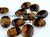 10 Pingente Cabochão OLHO DE TIGRE Pedra Natural Pino Banho Prata ATACADO - comprar online