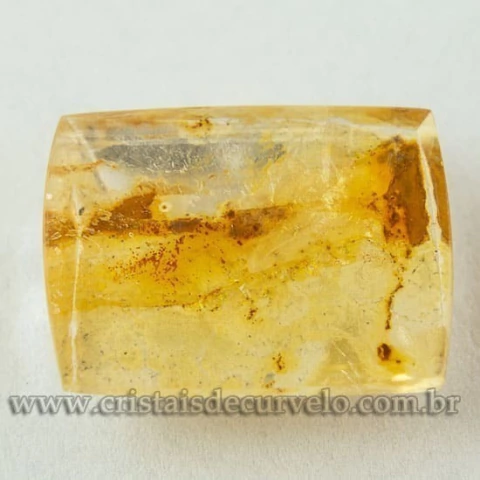 Hematoide Amarelo Baguette Facetado Gema Para Joias 112730