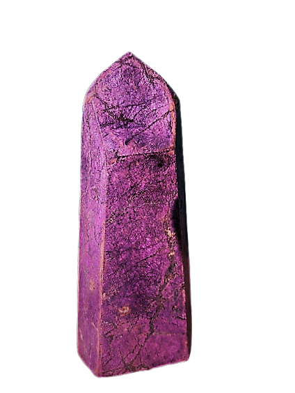 Ponta Purpurita Pedra Lapidado 8,5 a 10 cm Média 180 Gramas