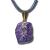 05 Pingente Pedra Bruta Purpurita Natural Montagem Pino Dourado ATACADO - comprar online