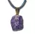 03 Pingente Pedra Bruta Purpurita Natural Montagem Pino Dourado ATACADO - comprar online