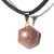 Colar Estrela Hexagonal Pedra Quartzo Morango Pino Dourado na internet