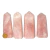 Ponta Quartzo Rosa Pedra Natural 10 a 11cm média 230g Tipo A - Distribuidora CristaisdeCurvelo