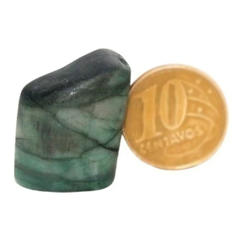 Canudo de Esmeralda Rolado Pedra Berilo Verde Natural Cod 126017