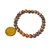 Pulseira Bolinha Pedra Jaspe Leopardo Rolada Fio Silicone - Distribuidora CristaisdeCurvelo
