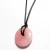 Colar Pedra Pi Pedra Quartzo Rosa Natural Cordão Ajustável na internet