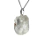Colar Pingente Topázio Branco Bruto 35mm Montagem Prata 950
