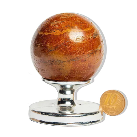 Esfera Jaspe Amarelo Natural 5 a 6cm Média 220g Tipo B