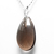 03 Pingente Gota Quartzo Fume Pedra Natural Montagem Pino Prateado Atacado - comprar online