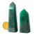 01 Ponta Aventurina Verde Natural 25 a 50g 5 a 7cm Classe A - comprar online