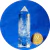 Cristal Transparente Pedra Natural Tameana Lapidado 66mm na internet