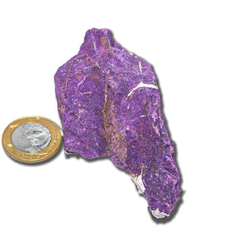 1 Purpurita Pedra Bruto Natural 50 A 55mm Média 70g Classe A