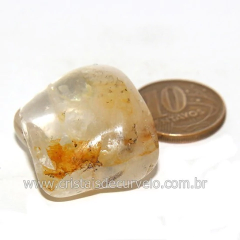 Hematoide Amarelo com Inclusão Dendrita Pedra Natural Cod 126206