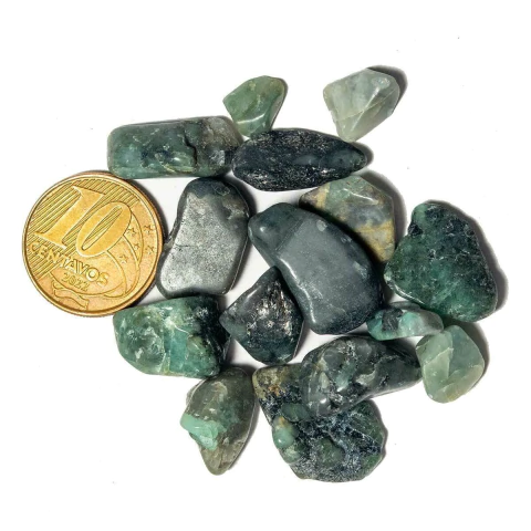 20g Esmeralda Rolado Pedra Natural PP 5 a 10mm Classe C