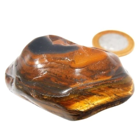 Olho de Tigre Rolado Pedra Natural Origem Africa Cod 123504