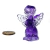 03 Anjinho Ametista na Resina Cristal Violeta 10g 5cm - Distribuidora CristaisdeCurvelo