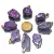 03 Pingente Pedra Bruta Purpurita Natural Montagem Pino Dourado ATACADO - loja online