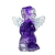 01 Anjinho Ametista na Resina Cristal Violeta 10g 5cm