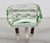 Anel Prata 950 Com Obsidiana Verde Multifacetado Ajustavel
