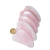 03 Massageador Gua Sha Quartzo Rosa Pedra Natural 50g 70mm - comprar online