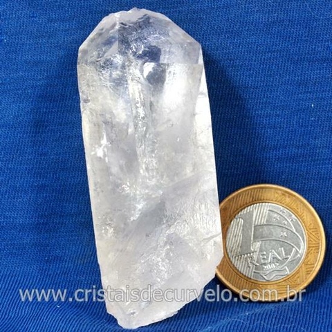 Ponta Cristal Bruto Quartzo de Garimpo Natural Cod 135534