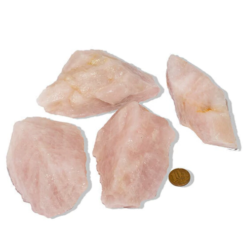 10 Cristal Rosa Pedra Bruto 300 a 400g 10 a 15cm Tipo B