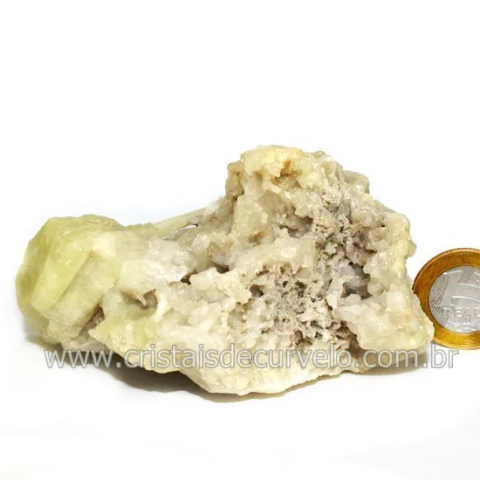 Drusa Enxofre Elemento Na Matriz Quartzo Esoterismo Cod 132552