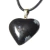 Colar Coração Obsidiana Flocos de Neve Pino Dourado - comprar online