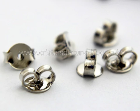 06 Tarracha Brinco Banhado Flash Prateado