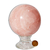 Esfera Quartzo Rosa Media Pedra Natural Classe B 10cm 1,54Kg