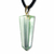 Colar Pontinha Obsidiana Verde Montagem Pino Dourado 30mm on internet