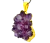 Colar Drusa Ametista Médio Natural Montagem Envolto Dourado