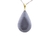 Colar Gota Hematita Pedra Natural Montagem Pino Dourado