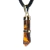 Colar Figa Pedra Olho De Tigre Montagem Envolto Dourado - buy online