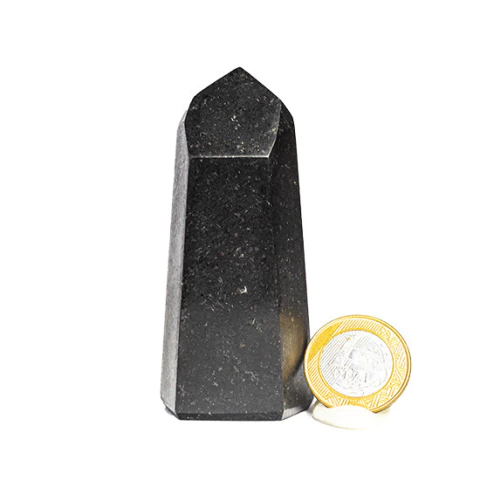 Ponta Quartzo Preto Pedra Natural 80 a 90 mm 150 g Tipo A