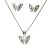 Conjunto Borboleta Butterfly Zircônia Prata 925 na internet