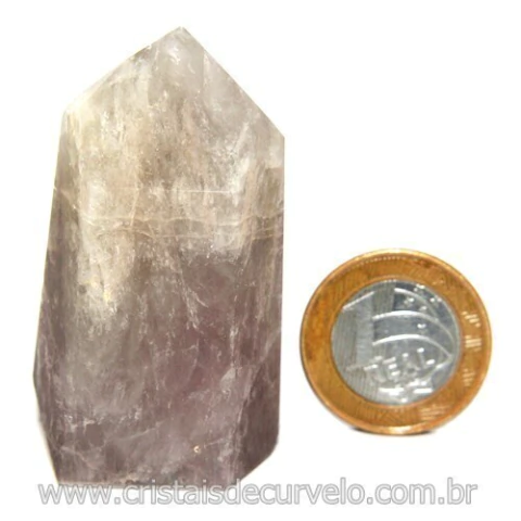 Ponta Prasiolita ou Ametista Verde Pedra Natural Cod 117653