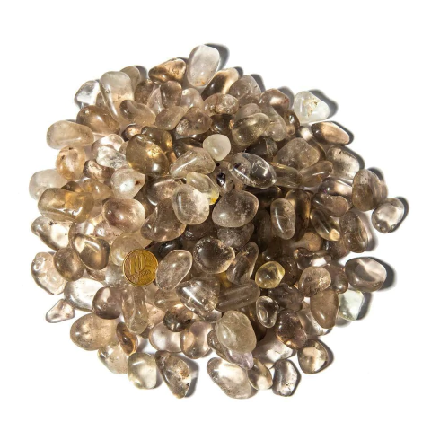 5 kg Quartzo Fumê Rolado Pedra Natural P 10 a 20mm Tipo B