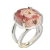 Anel Cabochão Oval Rodocrosita Tamanho P Garra Prata 950 na internet