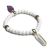 Pulseira Nlux Purpurita e Pontinha Cristal Cura Espiritual