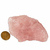 01 Quartzo Rosa Pedra Bruto Natural 80 a 90mm 180g Classe B