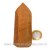 Ponta Jaspe Amarelo Natural Gerador Sextavado Cod 132722