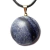 05 Pingente Disco Liso Quartzo Azul Pedra Natural Pino Dourado Atacado - comprar online